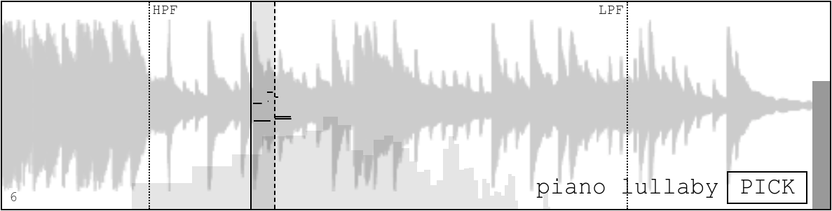 screenshot of the waveform display